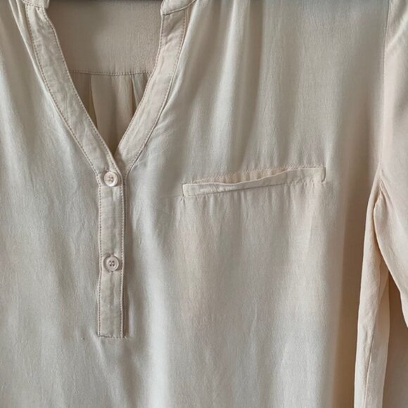 Anthropologie Lush Women’s Button Blouse Top 3/4 Length Sleeve Peach Pink Small - Picture 11 of 16